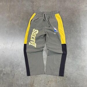 Nike‎ Los Angeles Lakers NBA Grey & Yellow Track Pants Kids Size M